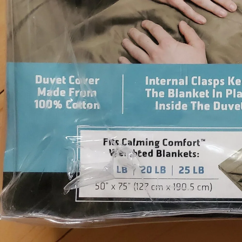 Calming Comfort Duvet Cover for Weighted Blankets Hummus 50